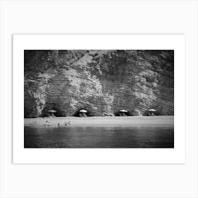 Beach Black And White Art Print