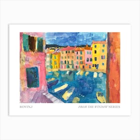 Rovinj From The Window Series Poster Painting 3 Art Print