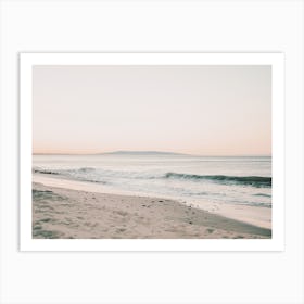 Pastel Beach Sunset Art Print