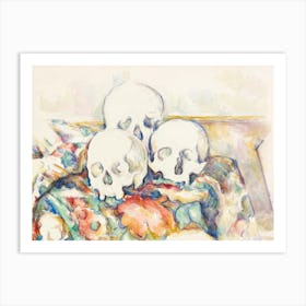 The Three Skulls, Paul Cézanne Art Print