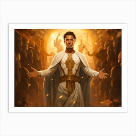 Cristiano Ronaldo Egyptian King Art Print