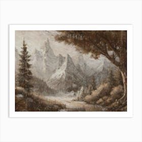 Winter Scene 5 Art Print