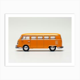 Toy Car Volkswagen Drag Bus Orange 3 Art Print
