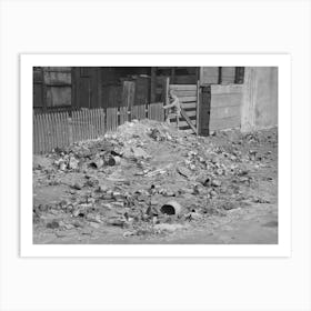 Rubbish Piles Are Frequent In The African American Sections Of Chicago, Illinois By Russell Lee Art Print