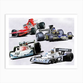Legends of Formula One: Ronnie Peterson Art Print