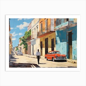 Old Havana - expressionism Art Print