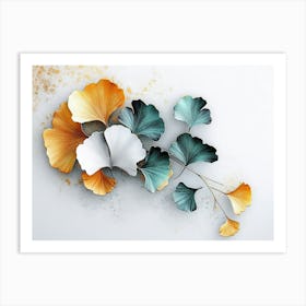 Ginkgo Leaves 10 Art Print