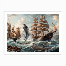 Ship In The Sea 1 Art Print