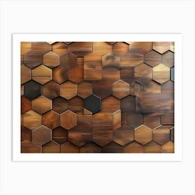 Hexagon Wall Art 3 Art Print