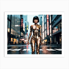 Futuristic Woman 6 Art Print