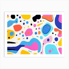 Neon Abstract Painting Art Print
