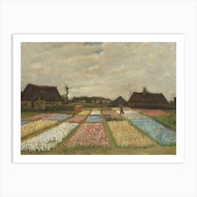 Flower Beds In Holland, By Vincent Van Gogh, 1883, Dutch Post Impressionist Painting, Oil On Canvas Art Print