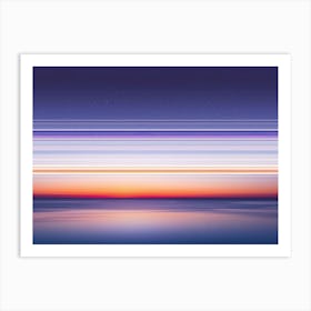 Sunset Over The Ocean 104 Art Print