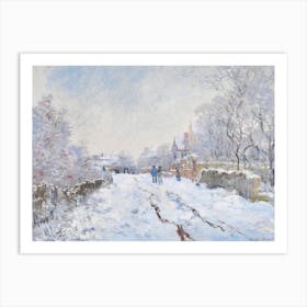 Snow At Argenteuil (1874–1875), Claude Monet Art Print