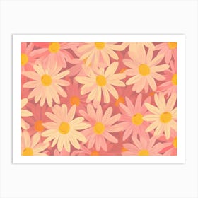 Daisy Pattern Art Print