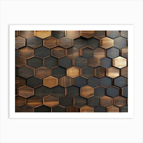 Hexagon Wall Art 2 Art Print