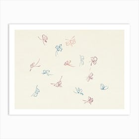 Vintage Butterfly, Cho Senshu Art Print