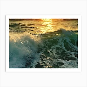 Sunset At The Beach Art Print