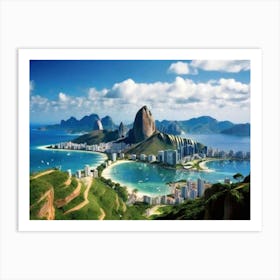 Rio De Janeiro landscape 3 Art Print