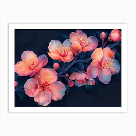 Cherry Blossoms Wallpaper 5 Art Print