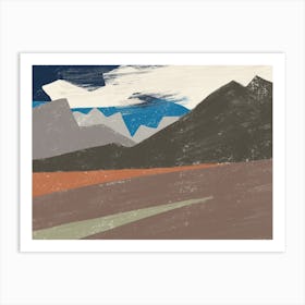 Abstract Landscape Shape Study Art Print