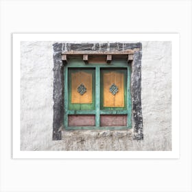 Tibetan Window In Nepal Art Print