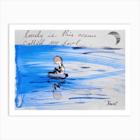Lonely Ocean Art Print