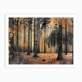 Forest Collage 6 Art Print