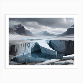 Melting Polar Ice Caps Art Print