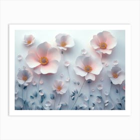 3d Artwork Flower 6 Art Print