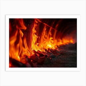 Fire In A Tunnel Art Print