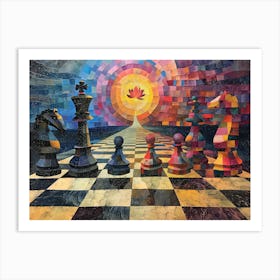 Chess Path Art Print