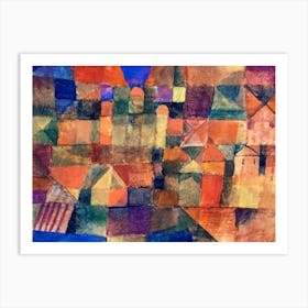 City With The Three Domes, Paul Klee Art Print