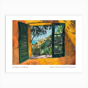 Cinque Terre From The Window Series Poster Painting 1 Art Print