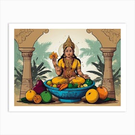 Hindu Goddess 2 Art Print