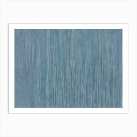 Blue Stripe Wallpaper Art Print