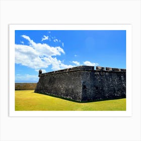 Fort San Juan And Clouds Art Print