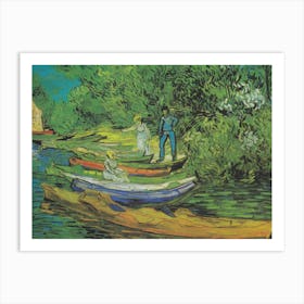 Bank Of The Oise At Auvers, Van Gogh Art Print