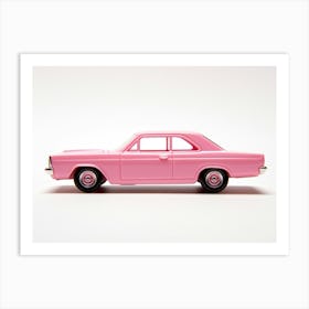 Toy Car 68 Dodge Dart Pink Art Print