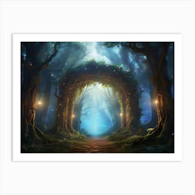 Fairy Forest Paintings Art Print 7 Art Print