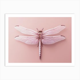 Dragonfly Roseate Skimmer Orthemis 1 Art Print