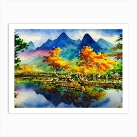 Autumnal Reflections Art Print