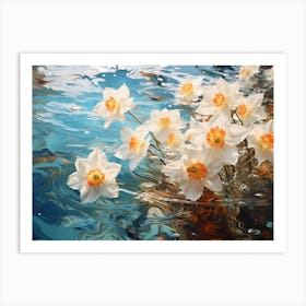 Daffodils In Water 3 Art Print