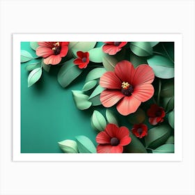 Paper Flowers 57 Art Print