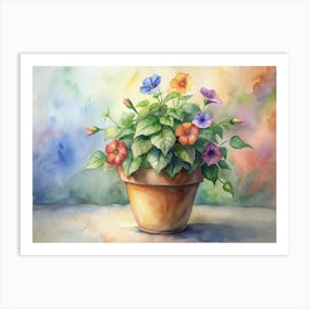 Flowers In A Pot Art Print