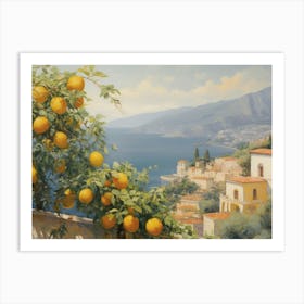 Lemons On The Balcony Art Print