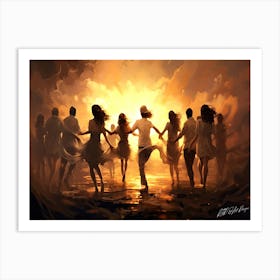 Towards The Bonfire - Shindig Art Print