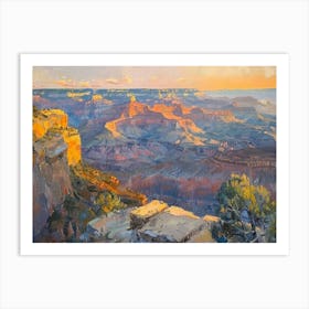 Western Sunset Landscapes Grand Canyon Arizona 1 Art Print