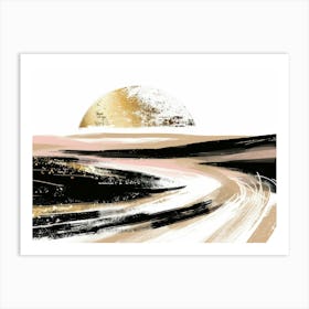 Sunset On The Road 4 Art Print