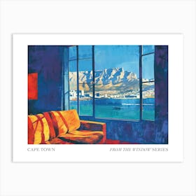 Cape Town From The Window Series Poster Painting 3 Art Print